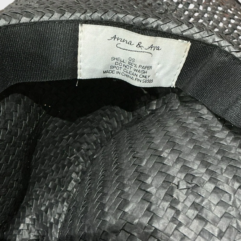 Anna & Ava Floppy Wide Brim Sun Hat – Black, Chic Summer Essential
